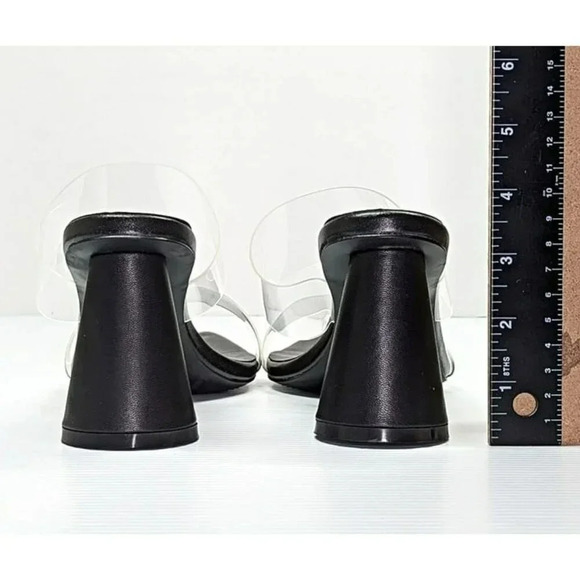 Smash Waze Women's Pointed Toe Slip On Block Heels Black Size 10 (MSRP $140) - Picture 8 of 11